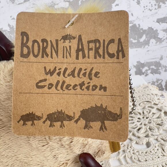 Born In Africa Wallet Plush Lion Tri Fold Stuffed Animal Head Purse Rare Find - Picture 3 of 12